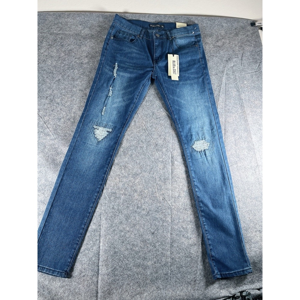 New Blue Cult Denim Jeans Stretch Straight size 30‎